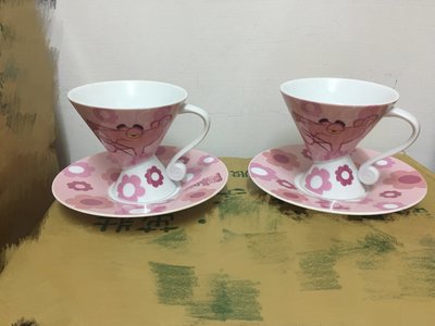 頑皮豹咖啡杯組 粉紅色頑皮豹 咖啡杯 白瓷咖啡杯組（限量款）