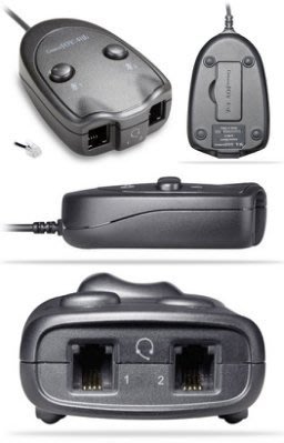 80C型 特殊規格型 話務員頭戴耳麥轉換盒,電話耳機適配器,可靜音培訓盒,免持對講(無話筒切換功能)