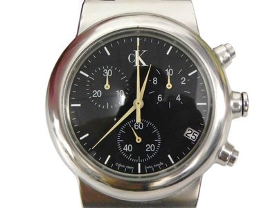 三眼錶 [CK K18171]Calvin Klein 卡文克萊三眼計時碼錶[黑色面]不銹鋼/時尚/中性/