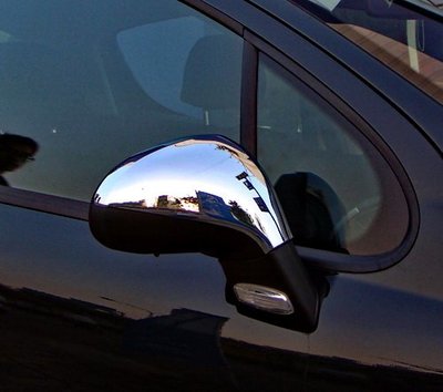 圓夢工廠 Peugeot 寶獅 207 207CC 2006~2014 改裝 鍍鉻銀 後視鏡蓋 防撞後照鏡蓋飾貼