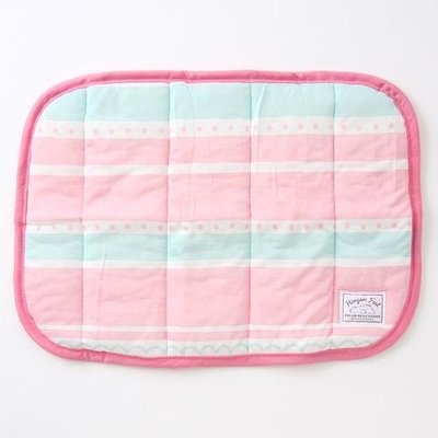 日本北極熊 夏日抗熱 涼感 冷感 透氣 粉紅條紋涼感枕巾 現貨供應