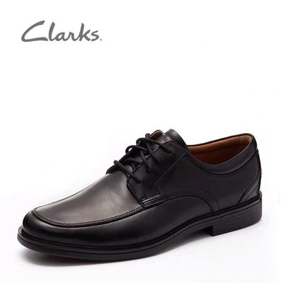 特賣- Clarks其樂男鞋系帶商務正裝鞋真皮婚鞋百搭職場鞋Un Aldric Park