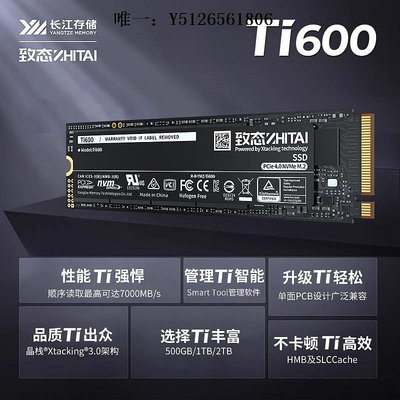 移動硬盤致態鈦TI600 1TB固態硬盤M.2NVME長江儲存pcie4.0SSD 2T 500G PS5固態硬盤