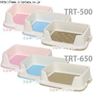 ☆米可多寵物精品☆TRT-650日本IRIS防側漏寵物尿盆便盆附防咬網墊