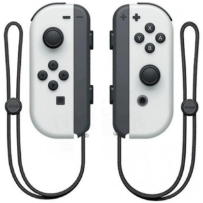 【二手商品】任天堂 SWITCH NS OLED 原廠 JOYCON 左右手把 把手 控制器 白色 裸裝【台中恐龍電玩】