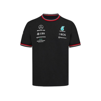 熱銷22新款F1賽車服T恤梅賽德斯賓士車隊短袖POLO衫男士夏季AMG