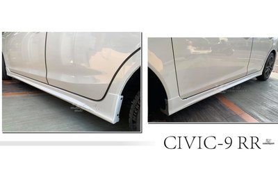 小傑車燈精品--全新 HONDA 喜美 CIVIC9 K14 9代 9.5代 RR 樣式 側裙 空力套件 含烤漆
