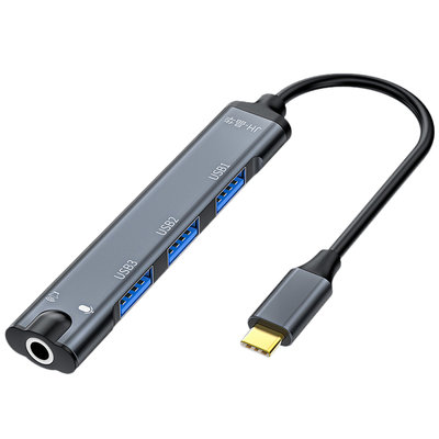 【揪好買＊集線器】全新 NC03 Type-C轉3.5mm音頻孔+USB2.0多功能轉換器 HUB 音效卡 3孔USB