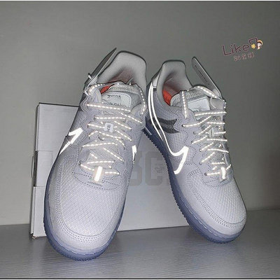 詩琪運動戶外Nike Air Force 1 React Qs 骨白 冰藍 板鞋 休閒鞋 Cq8879-100 Bigshoe