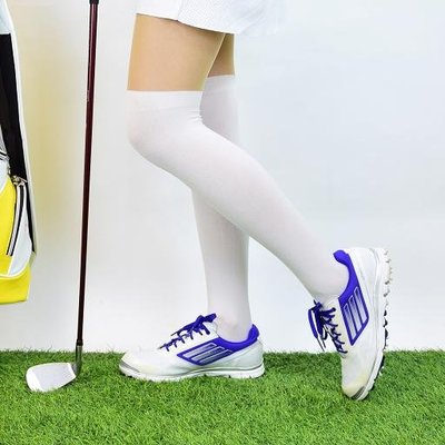 (易達高爾夫)全新Golf Sweety 女用雙色防曬運動褲襪 白/膚色