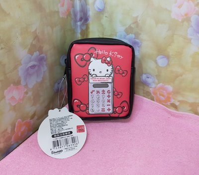 三麗鷗正版 HELLO KITTY 凱蒂貓 掛勾方型零錢包 計算機 造型零錢包 零錢包