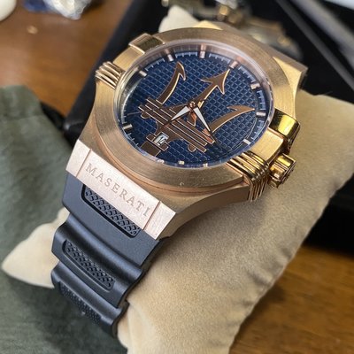 錶帶屋 MASERATI 瑪莎拉蒂手錶圖片同款代用橡膠錶帶手錶帶（不賣錶只賣錶帶）可到店面更換工資加50元