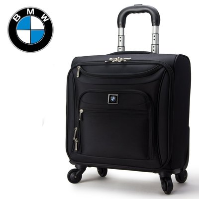 【上品居家生活】BMW 寶馬 萬向輪款 16吋 筆記型電腦/筆電用 登機箱/行李箱/拉桿箱/拉杆箱/旅行箱