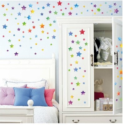 壁貼 星星牆貼 窗貼 牆壁裝飾 彩色星星