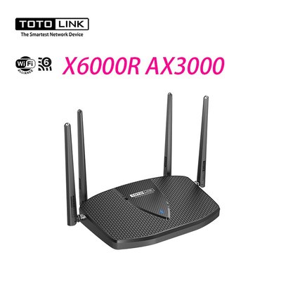 超商免運 TOTOLINK X6000R AX3000 WiFi 6 Giga無線路由器 WIFI分享 網路分享器