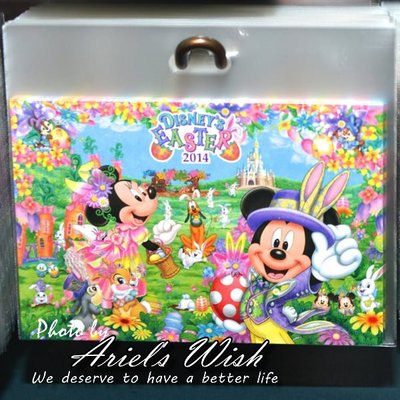 Ariel's Wish-日本Tokyo東京迪士尼Disney春季歡樂百花綻放復活節米奇mickey米妮兔子明信片卡片