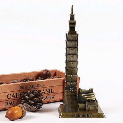 旅游紀念品台灣建筑模型台北101大樓地標桌面擺件菜菜小商鋪