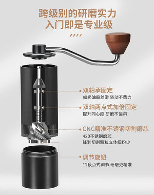 咖啡機Delonghi德龍手搖磨豆機智者C1咖啡豆研磨機手動家用手磨咖啡機小