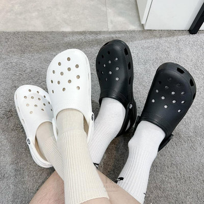 【明朝運動館】crocs classic clog 經典款 洞洞鞋 布希鞋 沙灘鞋 白色 黑色 10001100耐吉 愛迪達