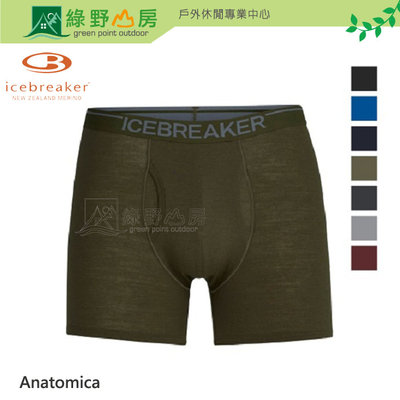 《綠野山房》Icebreaker 男 Anatomica 四角開口內褲 BF150 美麗諾羊毛 吸濕排汗 透氣 IB103030
