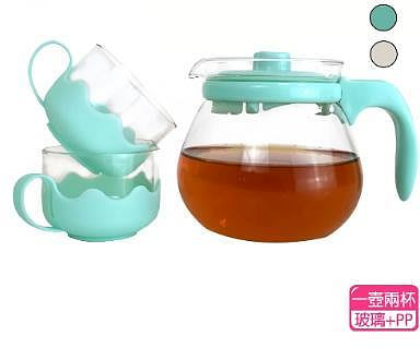 【咪兔】玻璃泡茶組(一壺兩杯)MT-3624