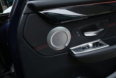 現貨熱銷-【易車汽配】寶馬 BMW 2016年 X1 喇叭裝飾圈 X1 音響喇叭裝飾框 F48 喇叭裝飾圈 F48 車門
