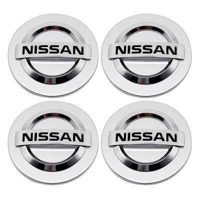 免運4件組 專用於日產尼桑Nissan車標汽車輪胎中心蓋輪轂蓋 改裝車     新品 促銷簡約