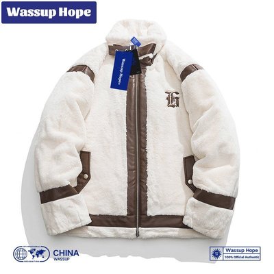 Wassup Hope棉衣男冬季美式設計感小眾面包服女保暖外套中國潮牌 現貨免運-雙喜生活館