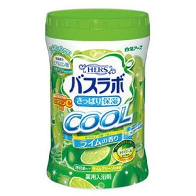 日本 白元 HERS COOL系列 保濕護膚碳酸入浴劑 640g~綠色檸檬香