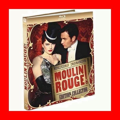 【BD藍光】紅磨坊：BD+DVD雙碟限量書本紀念版(BD台灣繁中字幕)Moulin Rouge水行俠 妮可基曼