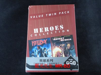 [DVD] - 英雄系列：地獄怪客&amp;惡靈戰警 (2DVD) Heroes Collection (得利公司貨) - 漫威