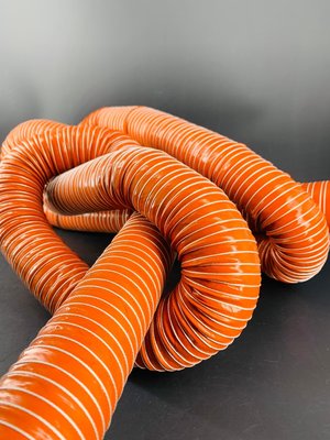 3英吋雙層矽膠風管/矽膠玻璃纖維布風管/紅色硅膠通風管/工廠進排氣耐高溫熱風管/熱炒小吃排風管/排煙管/阻燃通風管