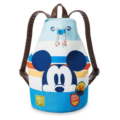 美國迪士尼Disney 可愛米奇帆布束口水桶後背包/游泳包(現)NEXT GAP 1/2 OSHKOSH H&amp;M