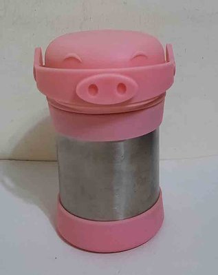 BUFFALO 牛頭牌 小豬造型提把不銹鋼保溫杯