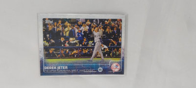 MLB傳奇最受歡迎的紐約洋基隊長Derek Jeter2015年出2014年最後一場比賽球員卡