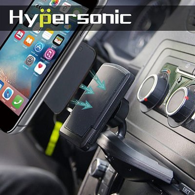 【吉特汽車百貨】Hypersonic HPA585 磁吸式 汽車CD孔手機支架 適用6吋內 磁鐵支架 磁力手機架 磁力架