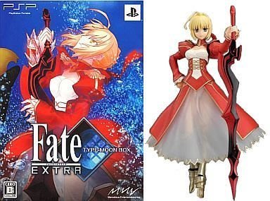 PSP Fate / EXTRA figma Saber 紅賽巴 尼祿 可動模型(不含PSP遊戲及特典CD) 新品