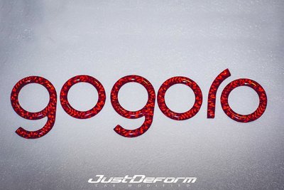 Gogoro 3D Red carbon fiber Stickers 紅色 碳纖維 貼紙