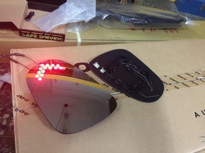(柚子車舖) CITROEN SAXO C1 C2 C3 LED方向燈電熱除霧鏡片(專用卡榫式鏡座) b