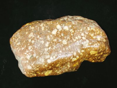 D0115_1 天然芝麻點狀起司塊多彩奇石 大 (2225g) 長20cm寬7cm高13cm 紅底金黃原石原礦石
