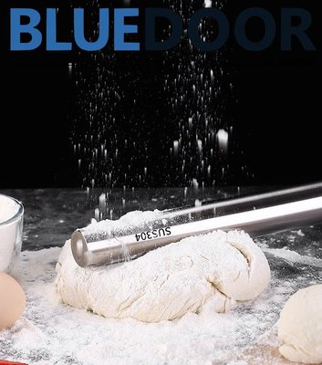 BlueD_烘培用具 兩頭尖22cm 擀麵棍 麵棍 桿麵棍 304不鏽鋼 輕巧抗菌防霉 烘焙 蛋糕 麵包 餃子皮 DIY