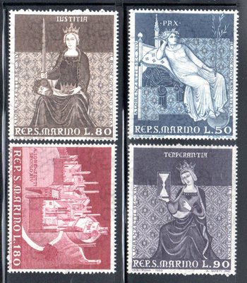 【流動郵幣世界】聖馬利諾1969年錫耶納壁畫郵票