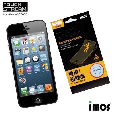 iMOS 蘋果 Apple iPhone 5/5S/5C/SE 電競Touch Stream 霧面 螢幕保護貼 極滑