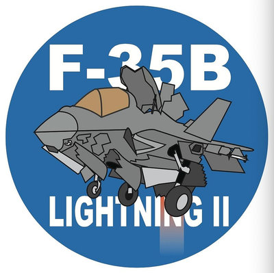 RBF現貨  F-35B 7CM STICKER 貼紙 S-C-F35B