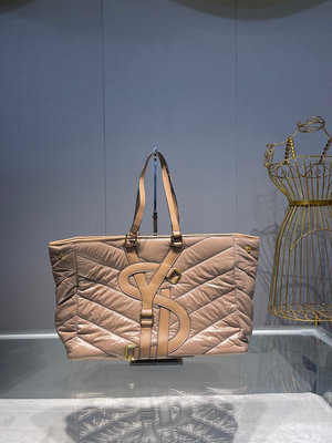 【二手】Yves Saint Laurent 圣羅蘭Ysl棉服購物袋 包身質感柔