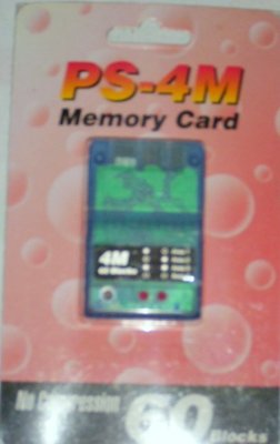 【絕版早期品】全新未拆封  早期 電子遊戲機記憶卡 PS-4M MEMORY CARD  60 Blocks