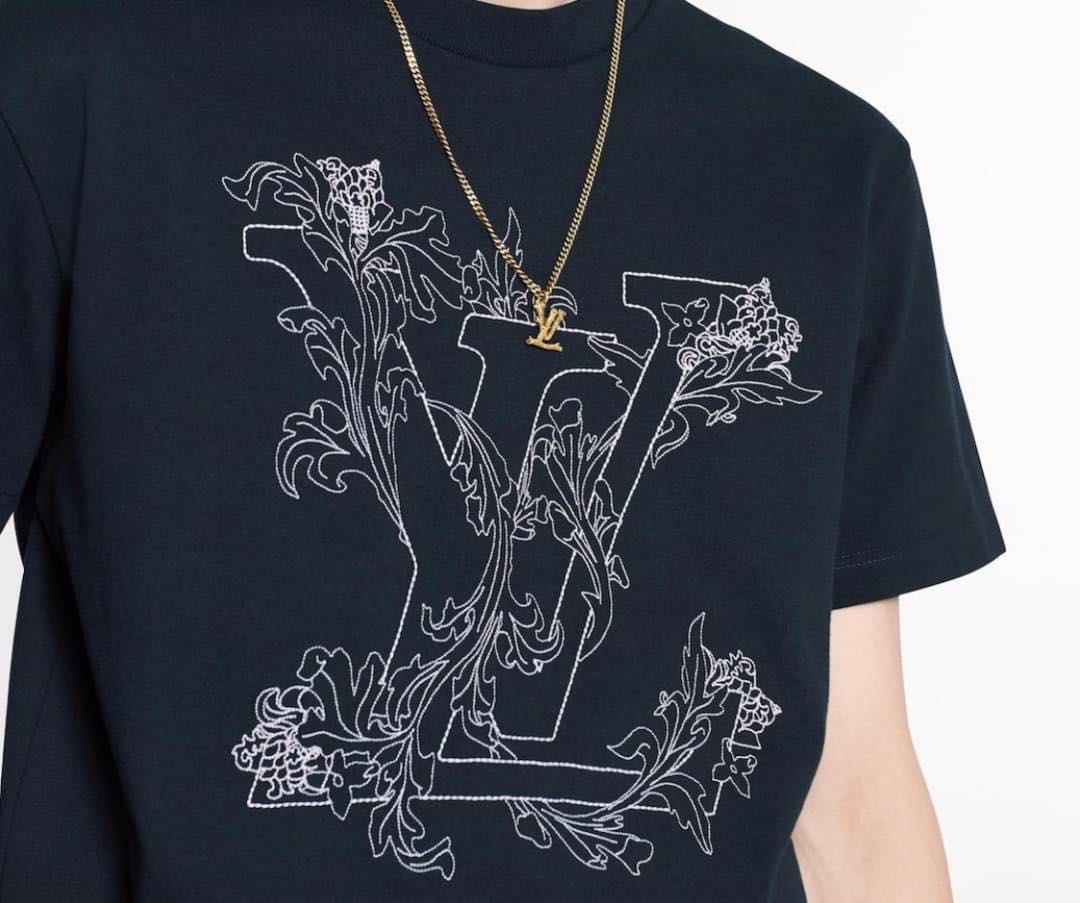 FDOF] 預購LOUIS VUITTON EMBROIDERED LV FLOWER T-SHIRT花卉刺繡T 恤