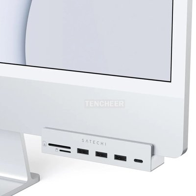 Satechi Clamp Hub USB-C 夾式擴充座 iMac 24吋 2021 2022 讀卡機 USB 3.0