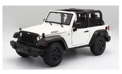 2014吉普Jeep wrangler Willys 敞篷 白色 FF0031610 1:18 預購 阿米格Amigo