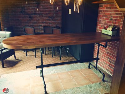 《葆加Baojia》LOFT工業風 辦公桌 咖啡桌 餐桌 會議桌 書桌 水管桌腳 訂製